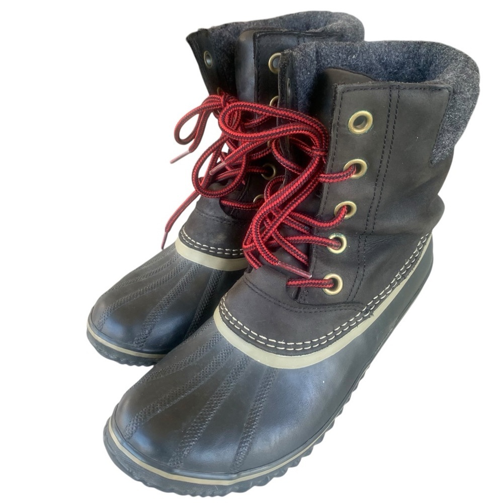 SOREL Waterproof Leather Duck Boots - Size‎ 10